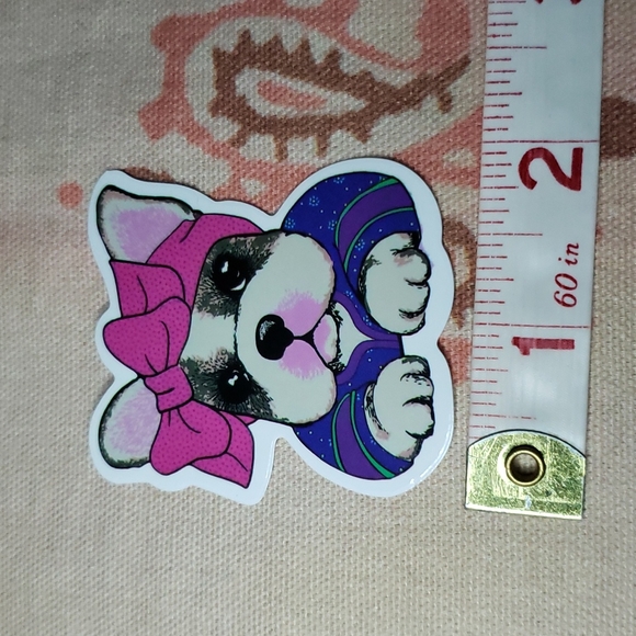 (K) Girly Frenchie Dog Sticker Doggie Dog Mom Puppy - Picture 3 of 5